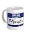 Print Hello My Name Is Magda Printed Coffee Mug White/Blue/Black