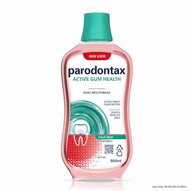 Parodontax Daily Gum Care Fresh Mint Mouthwash Clear 500ml