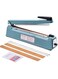 ABBASALI 16inch/400mm Manual Impulse Manual Hand Sealer Heat Sealing Machine Poly Tubing Plastic Bag with 2 Replacement Kit Blue