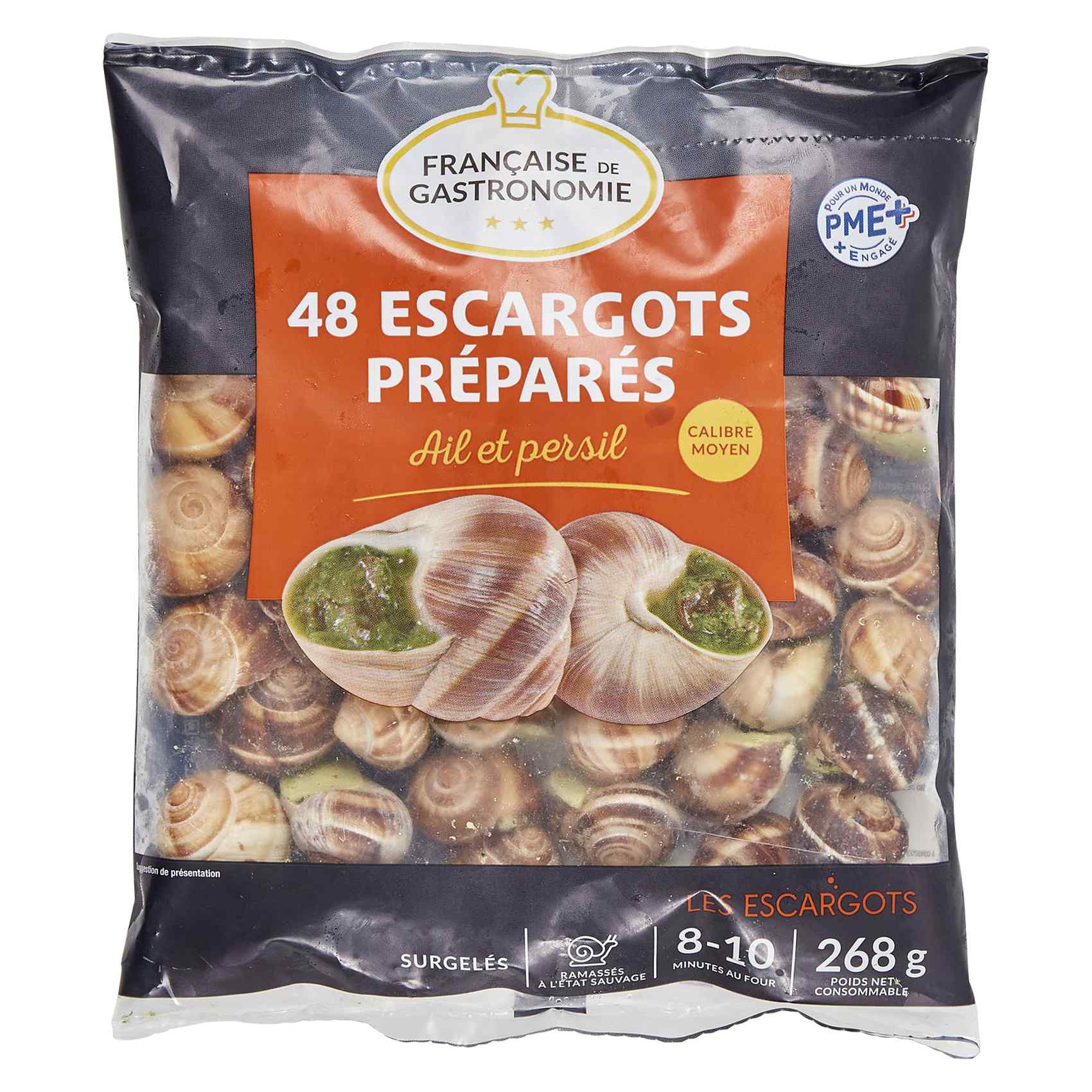 Buy Francaise De Gastronomie Snails Medium 48 Snails 269g Online