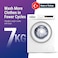Daewoo Washer , Front Load Washing Machine 7 kg 1200 RPM, 15 Wash Programmes, Drum Clean, Anti Allergy Function, 5 Star Energy Rating, White , DWD,7W1211 , Made in Turkey , 1 Year Warranty