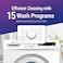 Daewoo Washer , Front Load Washing Machine 7 kg 1200 RPM, 15 Wash Programmes, Drum Clean, Anti Allergy Function, 5 Star Energy Rating, White , DWD,7W1211 , Made in Turkey , 1 Year Warranty