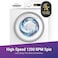 Daewoo Washer , Front Load Washing Machine 7 kg 1200 RPM, 15 Wash Programmes, Drum Clean, Anti Allergy Function, 5 Star Energy Rating, White , DWD,7W1211 , Made in Turkey , 1 Year Warranty