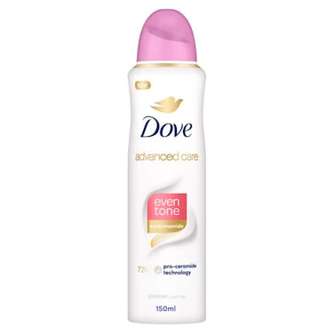 Dove Advanced Care Antiperspirant Deodorant Spray  Even Tone  150ml
