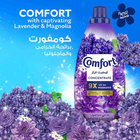 Comfort Concentrate Fabric Softener, Lavender &amp; Magnolia, 9x fragrance, 1.5L