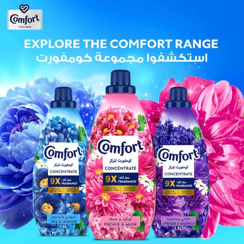 Comfort Concentrate Fabric Softener, Lavender &amp; Magnolia, 9x fragrance, 1.5L