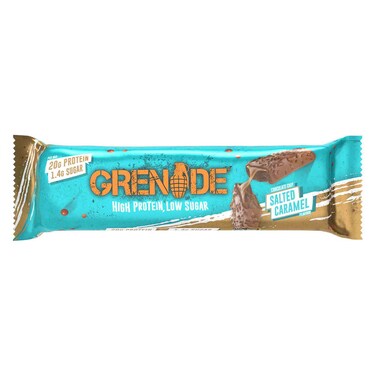 Grenade Low Sugar Chocolate Chip Salted Caramel Flavour Protein Bar, 60g
