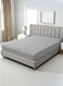 Linen Klub Twin Fitted Sheet - 1 Piece, Luxurious 100% Cotton Sateen with 250 Thread Count, Featuring Classic Stripe Design with Deep Pocket and Elastic Edges, Size: 100 x 200 + 30 cm, Silver
