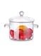 Glass Saucepan, 1500ML Thick Borosilicate Glass Pot, Clear Glass Cooking Pot, Glass Saucepan with Cover, Heat-resistant Glass Stovetop Pot
