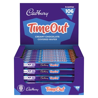 Cadbury Timeout Wafer Chocolate Bar, 20.8g Pack of 12