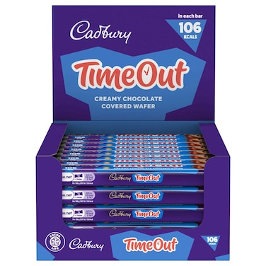 Cadbury Timeout Wafer Chocolate Bar, 20.8g Pack of 12