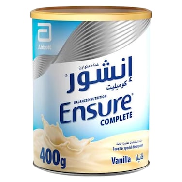 Ensure Complete Balanced Nutrition Drink Powder, Vanilla, 400g