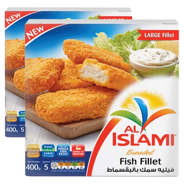 Al Islami Breaded Fish Fillet 400g Pack of 2