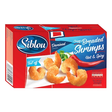 Siblou Hot and Spicy Breaded Shrimps, 250g
