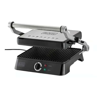 Black &amp; Decker Contact Grill CG1400-B5, 1400 W, Black, Fixed Plate