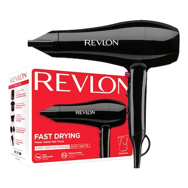Revlon Fast Drying Power Quick Hair Dryer RVDR5280ARB, Black, 2000 W, 2 Speed Setting