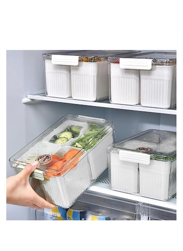 Refrigerator 4 Compartment Storage Box