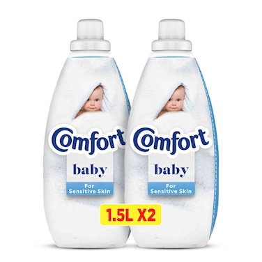 Comfort Concentrate Fabric Softener Baby, 1.5L Pack of 2