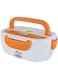 Dubai Gallery Electric Lunch Box Orange/White 11.4X24X18.4Centimeter