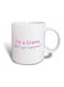 Im A Grams Whats Your Superpower Printed Ceramic Mug White/Black/Pink