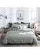 4-Piece King Size Luxurious Comforter Set Microfiber Green