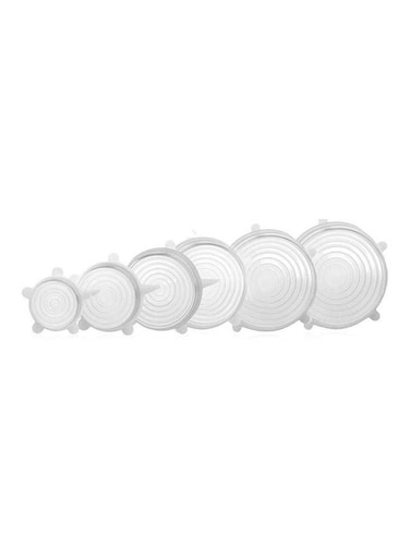 Silicone Lids Food And Bowl Covers, Reusable Stretch Lids Cover Wrap For Cups, Cans, And Mugs - Multisize, Translucent Greenery Multicolour