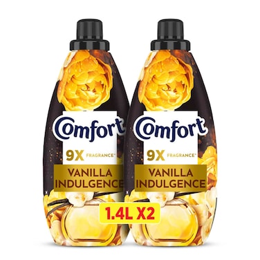 Comfort Concentrate Fabric Softener Vanilla Indulgence, 1.4L Pack of 2