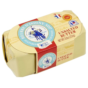 Isigny Ste Mere Unsalted AOP Churned Butter, 250g