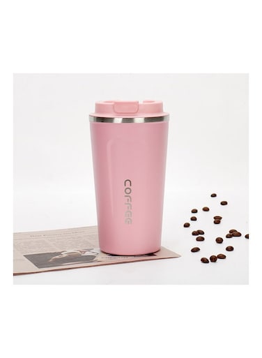 Stainless Steel Coffee Mug with Double Wall Insulation Pink