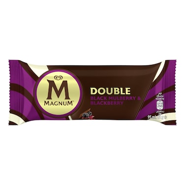 Kwality Wall's Magnum Double Black Mulberry and Blackberry Stick Ice Cream, 95ml