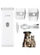 ENSSU Animal Professional Electric Pet Hair Clipper - Rechargeable &amp; Waterproof - Low Noise Ceramic Blade - for Dogs, Cats, Rabbits (White)