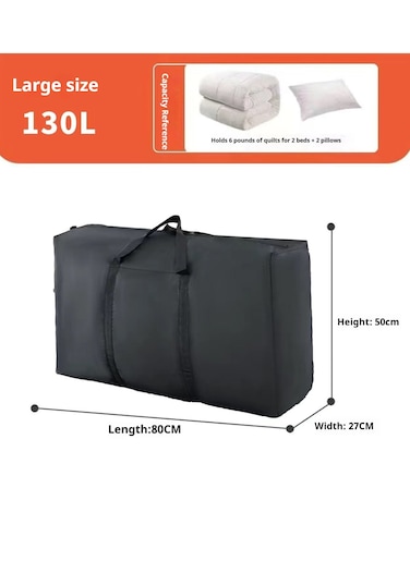 130L Extra Large Moving Bags with Strong Zippers &amp; Carrying Handles, Storage Bags Storage Totes for Clothes, Moving Supplies, Space Saving, Oversized Storage Bag Organizer for Moving, Traveling