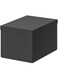 Ikea Tjena Storage Box With Lid, Black 60395485