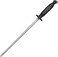 Master 12 Inch Stainless Steel Sharpening Steel (Black)   Professional Honing Rod, KMK059