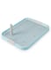 Volwco Dog Toilet Tray Volwco 49x37x3.5cm Odourless Puppy Pet Mesh Training Pad Holder Dog Training Floor Protection Trays With Pee Post For Small Dogs Potty Trainer