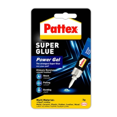 Pattex Ultra Gel Super Glue Clear 3g