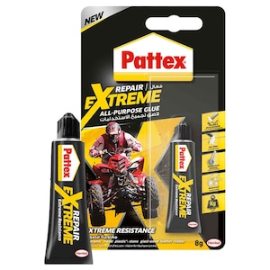 Pattex Repair Extreme Gel - 8g Clear Adhesive with Extreme Resistance Flexible, Shock Resistant & Waterproof