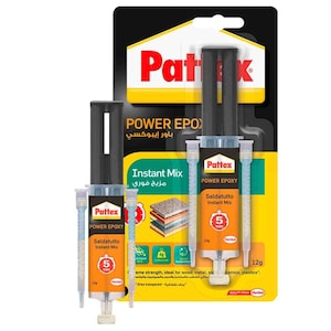 Pattex Power Epoxy Universal Syringe - 11ml With Convenient Instant Mix Syringe Water & Temperature Resistant