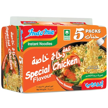 Indomie Special Chicken Instant Noodles, 75g Pack of 5