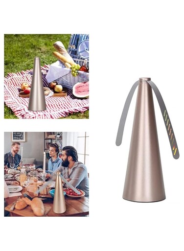 ELECDON Fly Repellent Fan for Tables,ELECDON Portable Electric Fan for Patio Camping Garden Indoor Outdoor Meal Food Keep Flies and Bugs away from your Food without using Chemicals (Rose Gold)