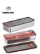 Container for Refrigerator,2PCS Storage Containers with Lids Airtight,304 Stainless Steel Airtight Deli Meat Storage Containers for Fridge, Long Kitchen Food Storage Container