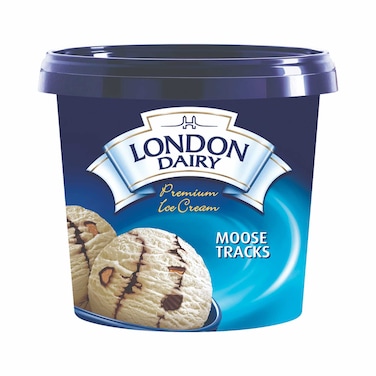 London Dairy Moose Tracks Premium Ice Cream, 1L
