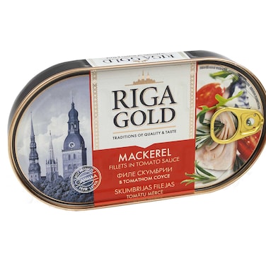 Riga gold mackerel fillet in tomato sauce 190g
