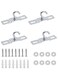 Gad2go 4 Pieces Ceiling Hook Heavy Duty Ceiling Light Base Plate Chandelier Hook for Hanging Lamp Plants Flower Basket Chandelier (70x18mm)