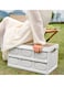 Generic Outdoor Camping Storage Box With Flat Lid 55L White