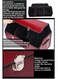 Manful Outdoor Foldable Car Trunk Storage Box Wine Red, Car Storage Box, Thick Leather Storage Box Storage Box, Foldable