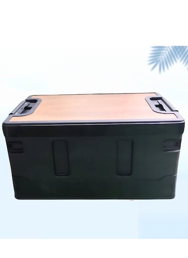 Manful Outdoor Camping Folding Storage Box 35L, Collapsible Storage Box Black, Crates Plastic Storage Box Container Stackable Folding Utility Crates, Cooler Box, Storage Case