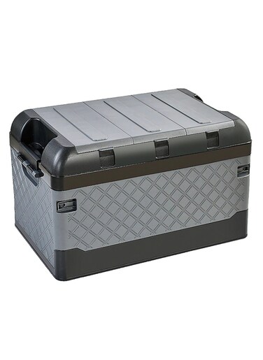 Manful Outdoor Double-Layer Camping Storage Box, Stackable Bins With Lids Small Parts Organizer, Collapsible Waterproof Storage Box, Container Store Crates, Large Easy Storage, Garage Kitchen