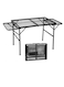 Manful Outdoor Camping Folding Grill Table Portable Lightweight Metal Grill Stand For Outdoor
