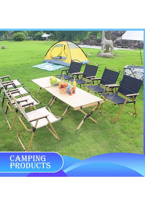 Manful Portable Folding Camping Chair Black, Lightweight Folding Chair For Outdoor Enthusiasts, Folding Chair For Every Adventure, Folding Camping Chair For Travel And Leisure